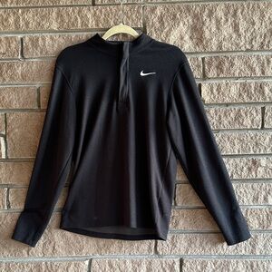 Nike Dri-FIT Quarter Zip Pullover | Black | Lightweight | Size Small